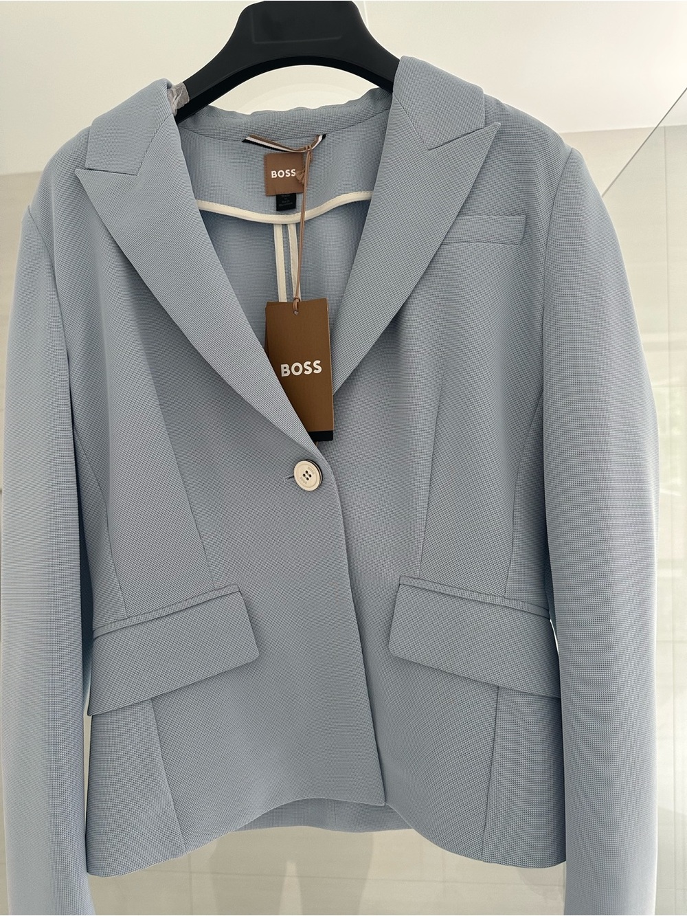 BOSS Light Blue Women's Tailored Single-Button Blazer